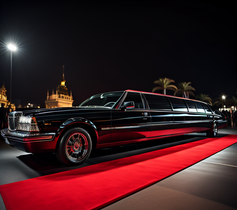Limousine at Red Carpet Event